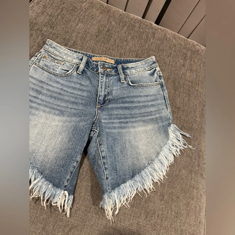 Joe's Jeans Light Blue Frayed Jean Shorts
